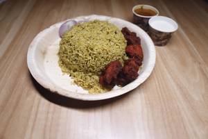 Chicken mixed kebab biryani