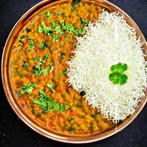 Gujarati Dal With Steam Rice