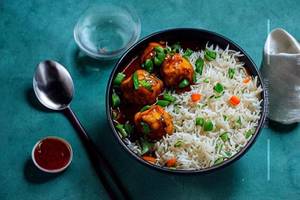 Veg Manchurian Fried Rice