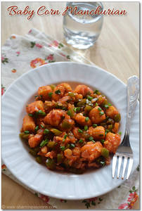 Babycorn Manchurian Gravy