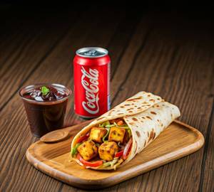 Paneer Tikka Roll + Molten Chocolava + Diet Coke can(300ml)