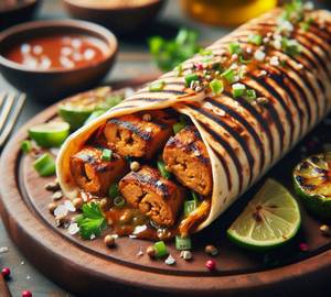 Bhuna Soya Kaathi Roll