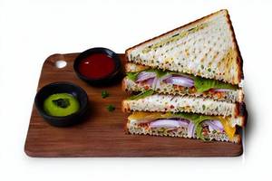 Jain Veg Cheese Grilled Sandwich  