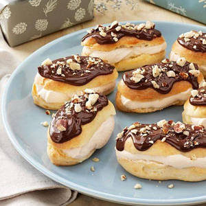 Hazelnut Chocolate Eclair