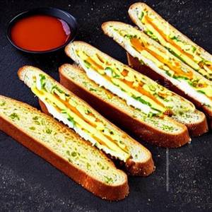 Bread butter cheese toast sandwich