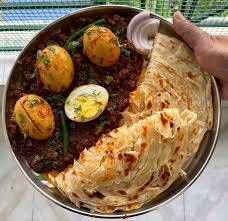 2 Pcs Lachha  With 2 Pec Egg Curry