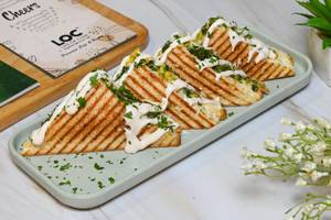 Spinach Corn Cheese Grilled Sandwich