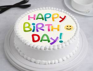 Happy Birthday Butterscotch Poster Cake (500gm)