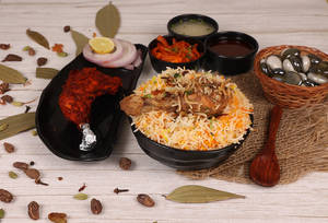 Tandoori Chicken + Chicken Biryani
