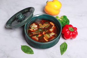 Exotic Vegetables In Spicy Basil Sauce