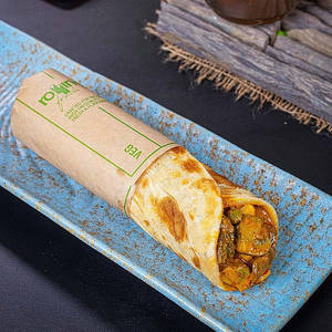 Mushroom Mix Kathi Roll
