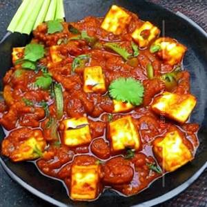 Mushroom paneer chilli