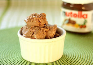 Nutella Butterscotch Ice Cream