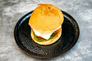 Chicken Schezwan Cheese Burger