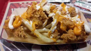 Loaded Chicken Popcorn Fries