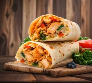 Egg taka tak chicken roll