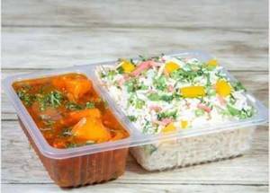 Chilli paneer with fried rice