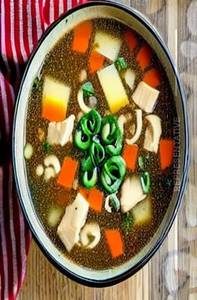 Chicken Burnt Garlic Soup