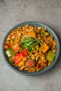 Paneer Chilli Garlic Fried Rice