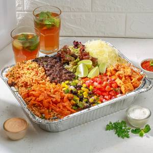 Chefs special chipotle grilled paneer burrito bowl party pack