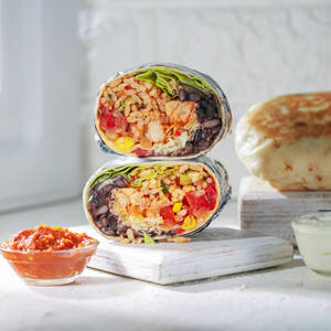 Chef Avani's special chicken burrito wrap
