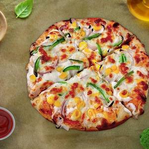 Sweet corn pizza