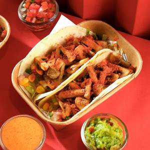 Cajun veg tacos (soft tortillas)
