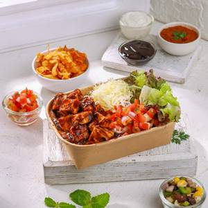 Smoky BBQ paneer burrito bowl