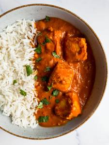 Chawal With Paneer Sabji
