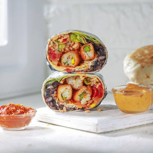 Chef Avani's special veg burrito wrap