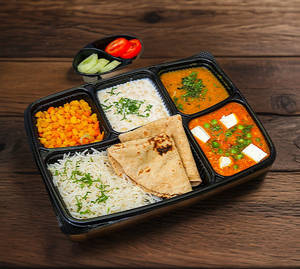 Jain Matar Paneer Thali