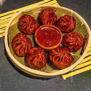 Soya keema steamed momos