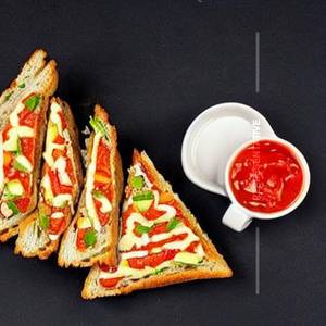 Toast Tomato Omelette Sandwich