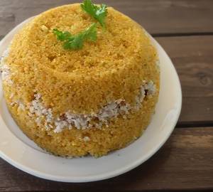 Corn Chiratta Puttu (cholam) + Green Gram Curry                           