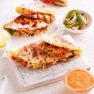 Santa Fe chicken & cheese quesadillas