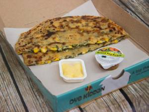 Kids Special Corn Cheese Spinach Paratha