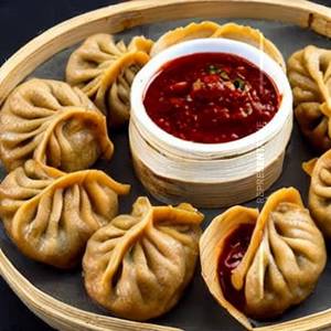 Soya chunk momos fried                                                                                                                                  