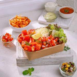 Tandoori paneer burrito bowl