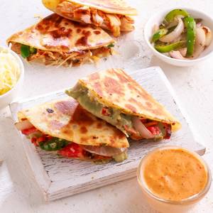 Tandoori Paneer tikka & cheese quesadillas