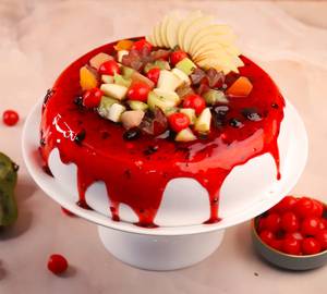 Blueberry Fresh Fruit Cake