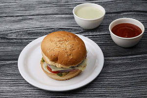 Aloo Tikki With Cheese Burger