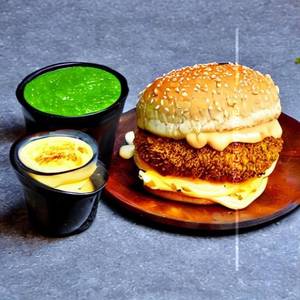 Air Fried Veg.cheesy Burger