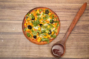 Kulcha Pizza (soft Kulcha+veggies)