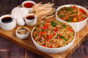 Veg Triple Fried Rice
