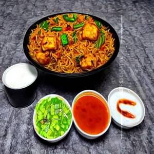 Fried Rice + Veg Manchurian + Cold Drink(sprite/coke/thums Up-250ml)