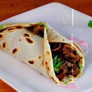Egg mushroom kathi roll          