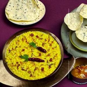 Cheese Masala Khichdi Kadhi