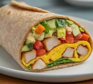 Egg Smoke Chicken Roll