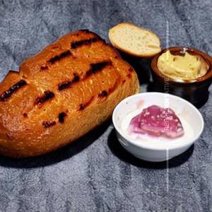 Bread butter jam grilled
