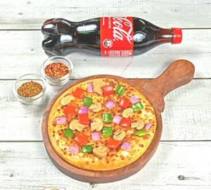 Farm fresh pizza [ 7 inches] with pepsi [ 750ml]